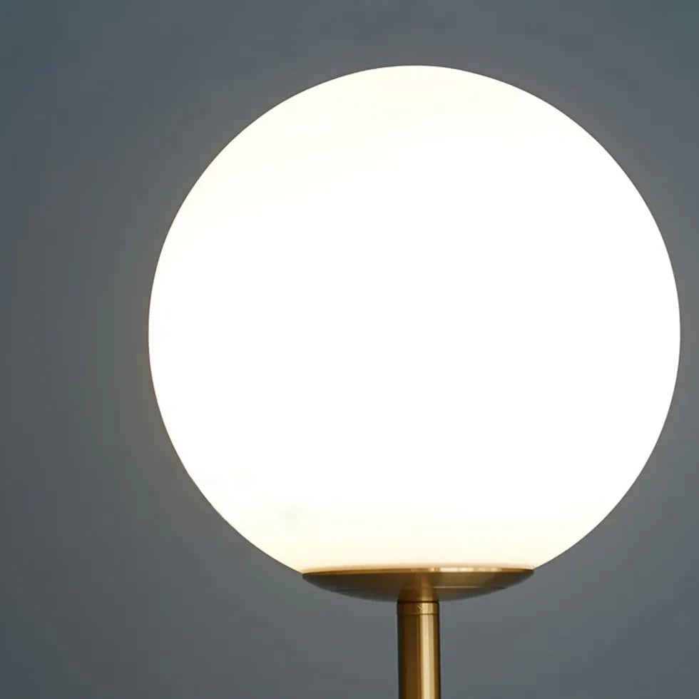 White Acrylic Sphere Modern Floor Lamp