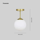 Plafonnier boule design moderne pour couloir