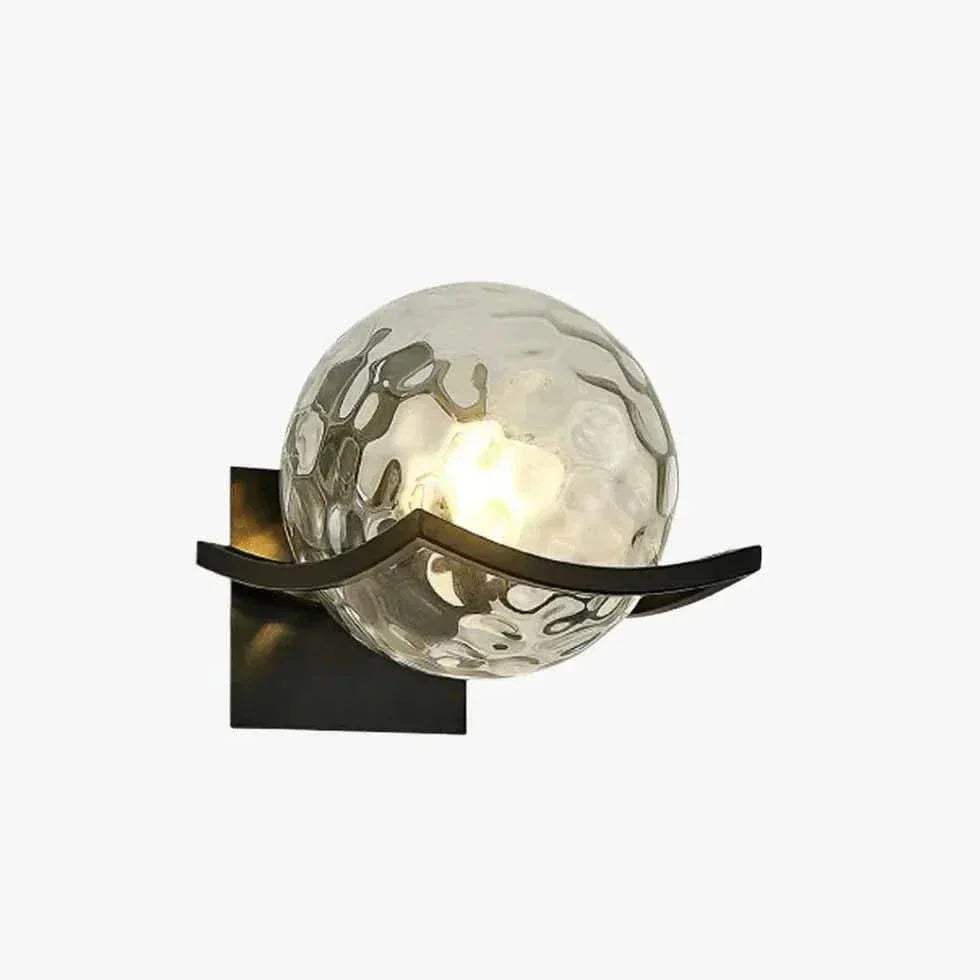 Luminaire Globe Mural Lampe Moderne Ondulée - Clowas.fr