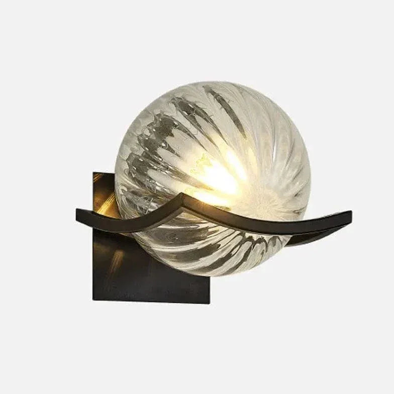 Luminaire Globe Mural Lampe Moderne Ondulée - Clowas.fr