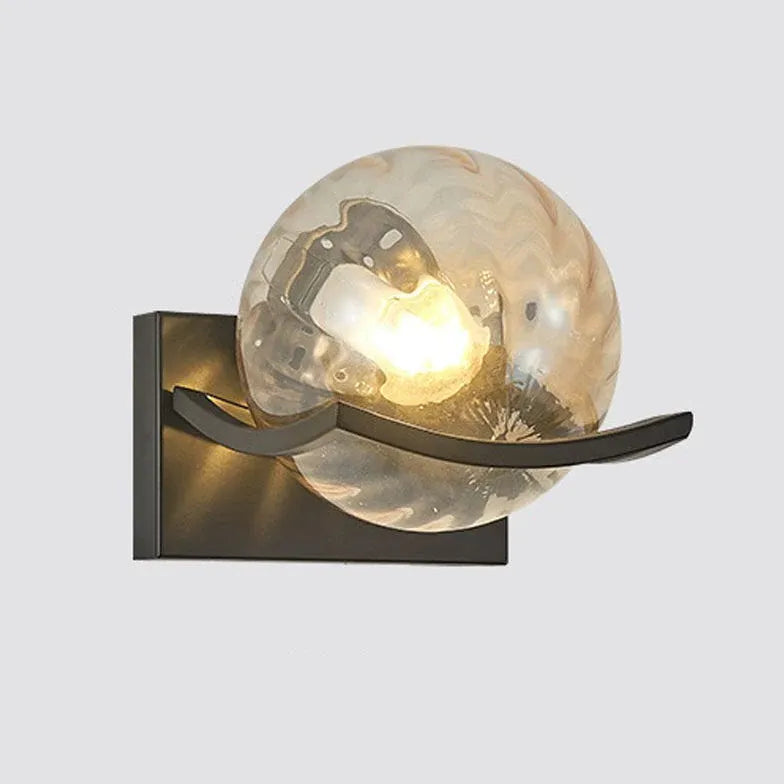 Luminaire Globe Mural Lampe Moderne Ondulée