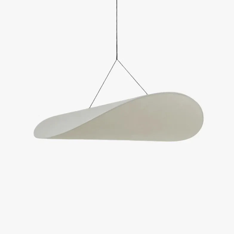 Lustre moderne minimaliste ovale en soie