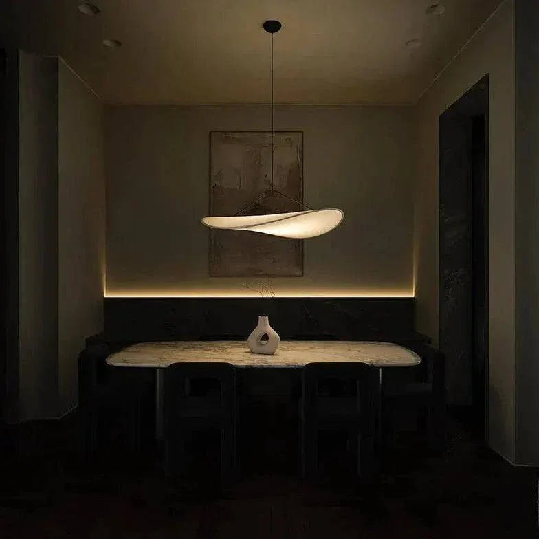 Lustre Moderne Minimaliste Ovale En Soie - Clowas.fr