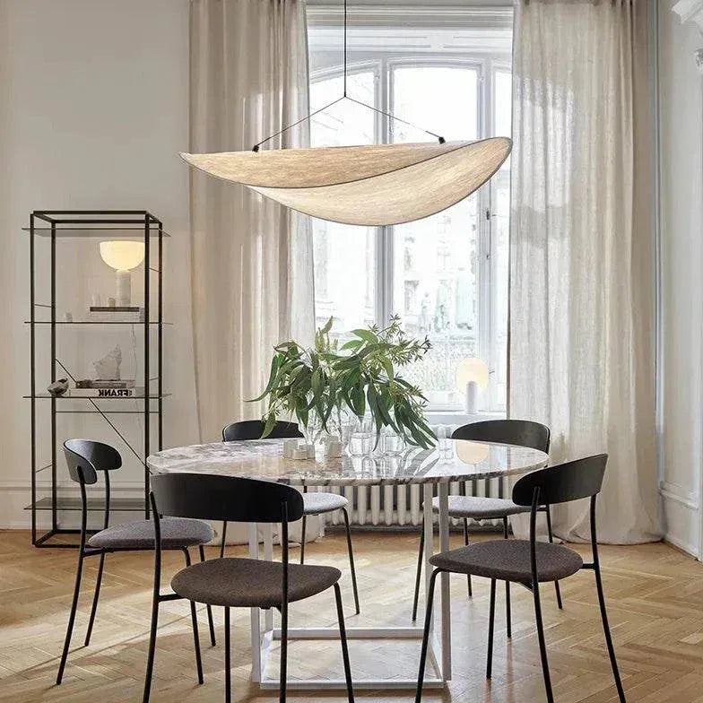 Lustre Moderne Minimaliste Ovale En Soie - Clowas.fr