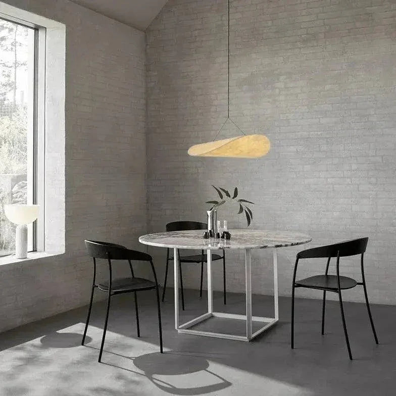 Lustre Moderne Minimaliste Ovale En Soie - Clowas.fr