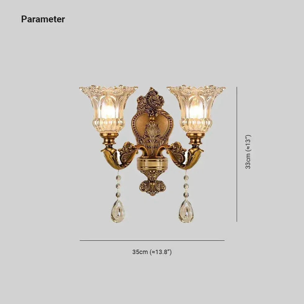 Applique Vintage En Verre De Cristal - Clowas.fr