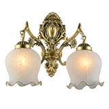 European Carved Flowers Vintage Wall Lights