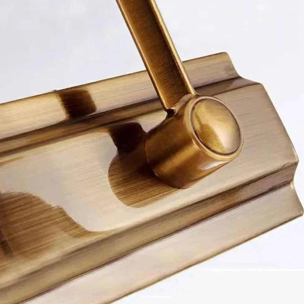 Applique Murale Dorée Salle De Bain Miroir Led Rétro - Clowas.fr