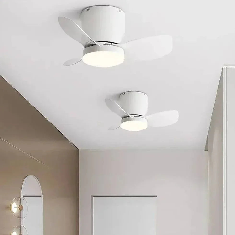 Ventilateur De Plafond Acrylique Éclairé À Trois Pales - Clowas.fr