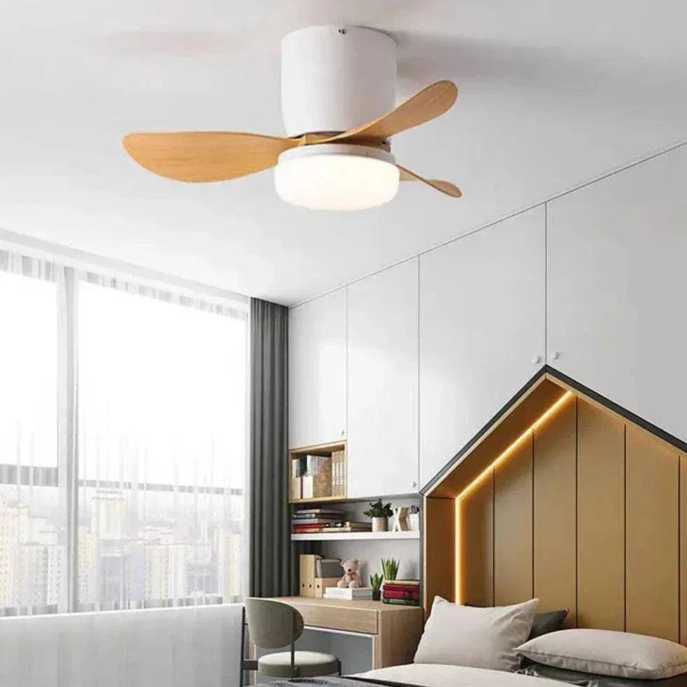 Ventilateur De Plafond Acrylique Éclairé À Trois Pales - Clowas.fr