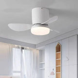 Ventilateur De Plafond Acrylique Éclairé À Trois Pales - Clowas.fr
