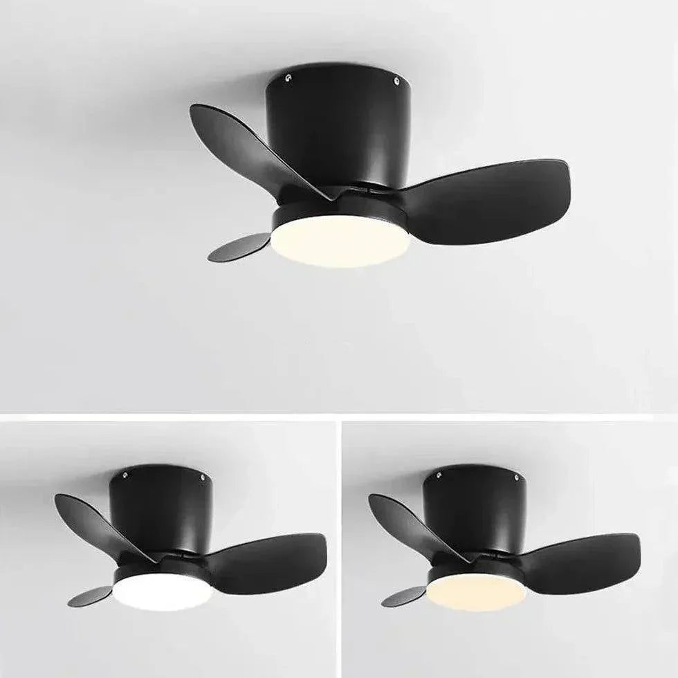 Ventilateur De Plafond Acrylique Éclairé À Trois Pales - Clowas.fr
