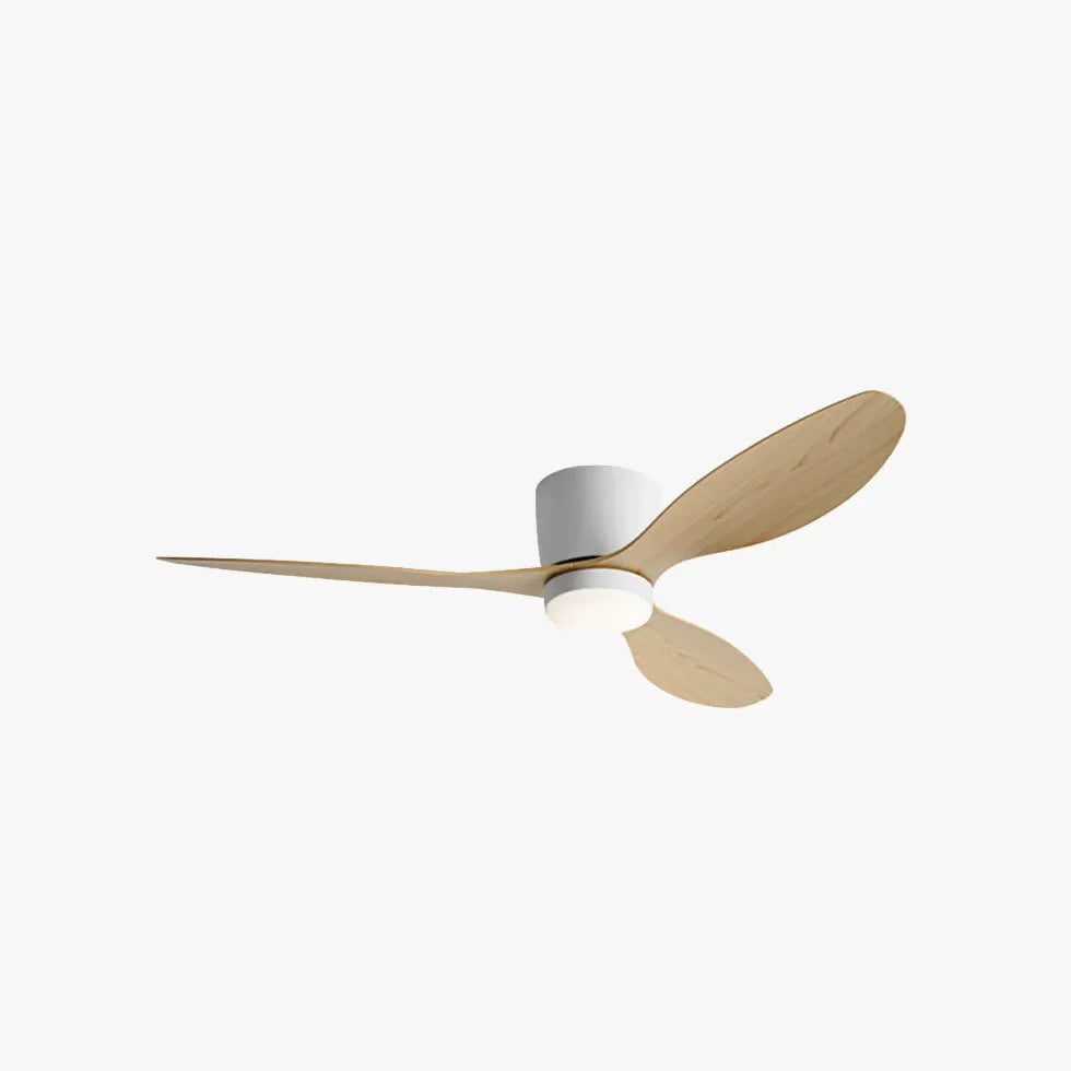 Three-Blade Streamlined Ceiling Fan with Light