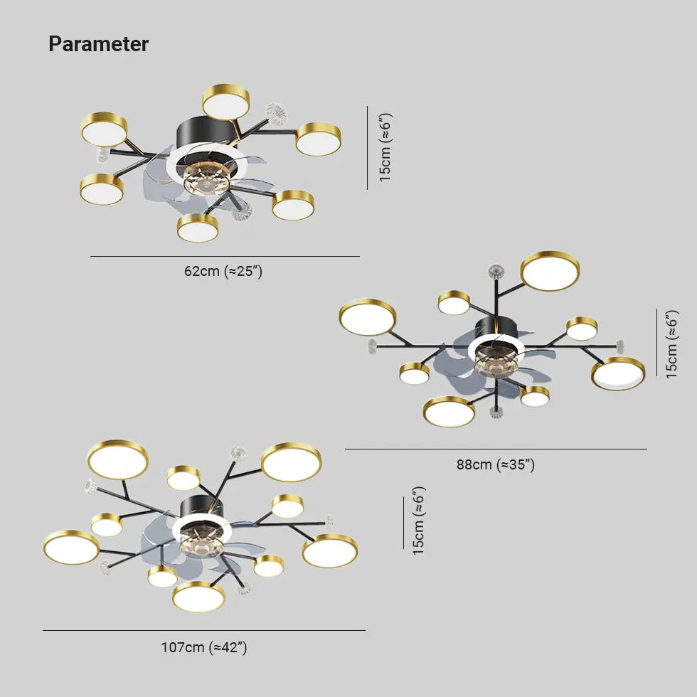 Ventilateur de plafond simple avec lumière