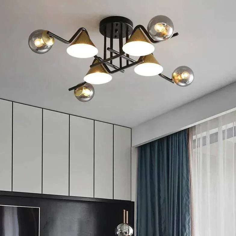 Luminaire Salon Industriel Moderne Chic Suspendu - Clowas.fr