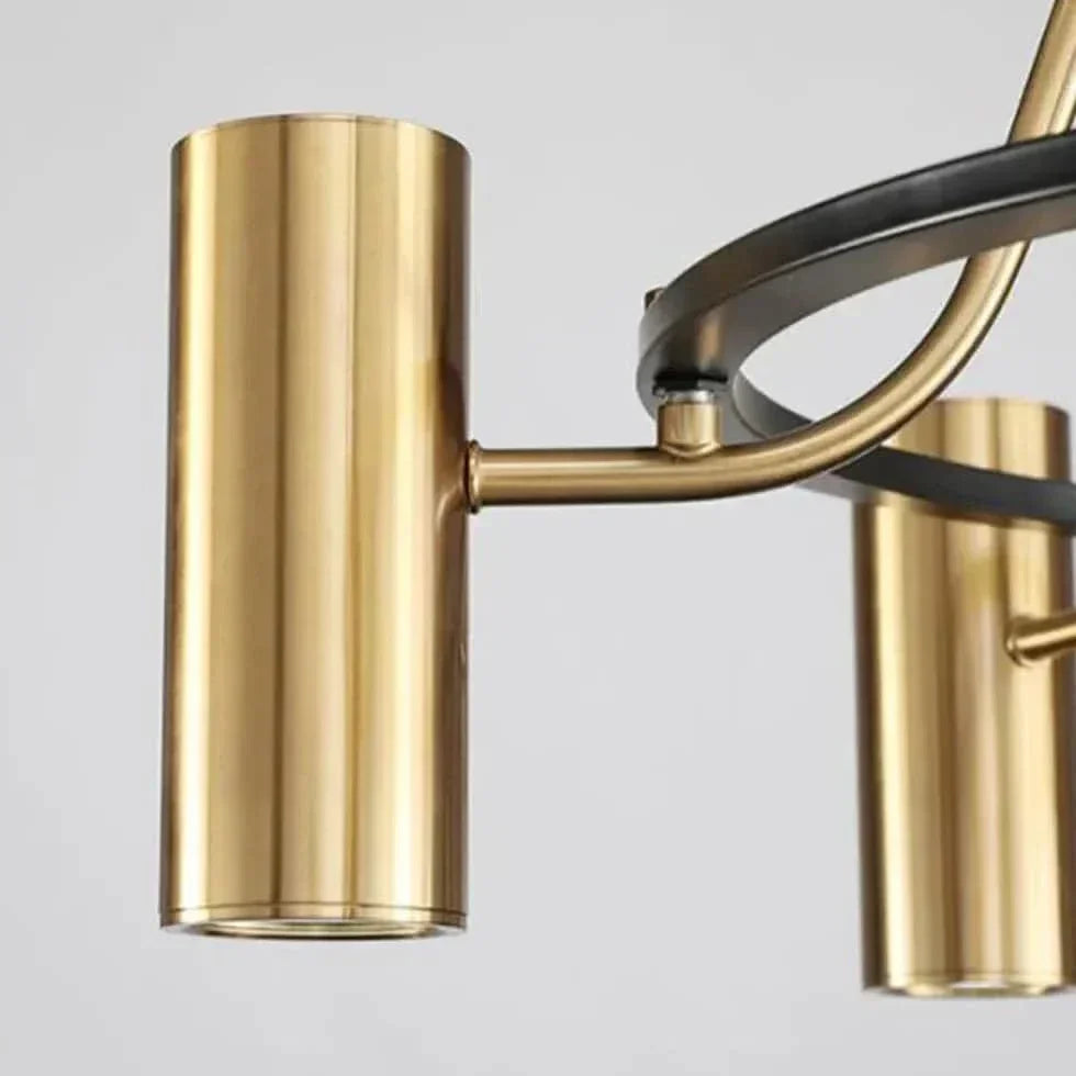 Lustre Moderne Doré À Plusieurs Têtes Métalliques Brillants - Clowas.fr