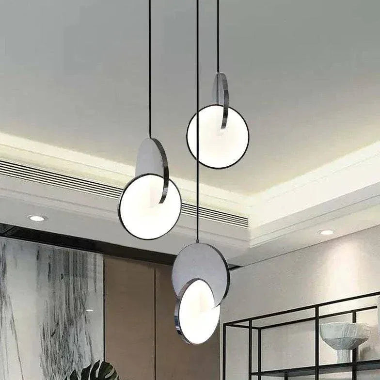 Lustre Rond Au Design Simple Et Moderne - Clowas.fr